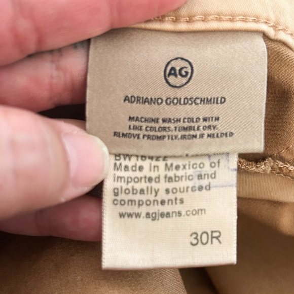 AG Adriano Goldschmied Pants Womens 30 Beige Ankle Leggings Super Skinny Adult - Picture 6 of 11